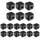 18pcs /Pack Magnetic Cable Organizer Clips Adhesive Wire Holders for Desk Management(Black) - 1