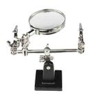 60mm Magnifying Glass With Auxiliary Clamp Soldering Iron Repair Circuit Board Desktop Magnifying Glass - 1