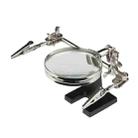 60mm Magnifying Glass With Auxiliary Clamp Soldering Iron Repair Circuit Board Desktop Magnifying Glass - 2