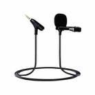 3.5mm TRRS Lavalier Microphone with Earphone Monitoring Jack Clip-on Lapel Mic 6m - 1