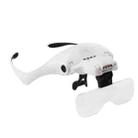 9892TSC1 USB Charging LED Light Touch Switch Mechanical Repair Head Mounted Magnifier - 1