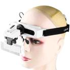 9892E1 Head-mounted Magnifying Glass With LED Light 8 Different Magnification Lenses - 1