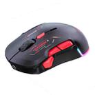 MKESPN W12 Tri-Mode 5-Channel Gaming Mouse 10-Key 10000 DPI Ambidextrous Design RGB Macro Mouse(Red) - 1