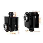 TFSM064 Three-Slot Adapter Camera Cage 360-Degree Rotating Connector Tripod 1/4 Inch Adapter - 2