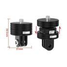 TFSM104 1/4 Male To 3-page Card Slot Action Camera Quick Release Adapter Tripod Accessories - 2