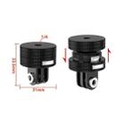 TFSM105 1/4 Female To 3-page Card Slot Action Camera Quick Release Adapter Tripod Accessories - 2