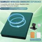 For Kindle Paperwhite 12th Gen 2024/ 11th Gen 2021 Leather Case Supports Magnetic Wireless Charging, Foldable Stand, Auto Sleep/Wake(Ink Green) - 2