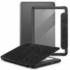 For Kindle Paperwhite 12th Gen 2024 7-inch Leather Case Transparent Protective Cover With Auto Wake/Sleep(Black) - 1