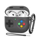 For AirPods 4 AhaStyle DD10 Silicone Split Earphone Protective Case(Dark Gray) - 1
