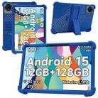For DOOGEE A9/A9 Pro 10.1 Inch Tablet Silicone Case Anti-Scratch Protective Cover with Kickstand(Blue) - 2
