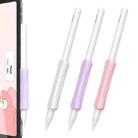For Apple Pencil Pro / USB-C / 2 AhaStyle DD07 3pcs Silicone Pen Grip(White+Pink+Purple) - 1