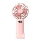 5-speed Wind Speed Handheld USB Charging Small Fan With Desktop Stand(Pink) - 1