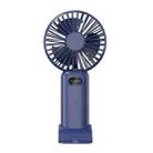 5-speed Wind Speed Handheld USB Charging Small Fan With Desktop Stand(Dark Blue) - 1