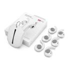 For AirPods 1 / 2 AhaStyle PT60 3pairs S+M+L Earphone Silicone Earmuffs Loss Prevention Earbud Caps(White) - 1