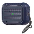For AirPods Pro 2 AhaStyle PT115-PRO2 TPU Split Earphone Protector(Blue) - 1