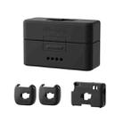 For DJI Mic Mini aMagisn MP01 Silicone Protective Case, Color: 4 In 1 Black - 1