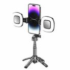 Portable Retractable Bluetooth Selfie Stick For Mobile Phones, Color: P15-H2 Black - 1