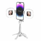 Portable Retractable Bluetooth Selfie Stick For Mobile Phones, Color: P15-H2 White - 1