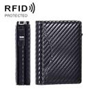 One-Click Pop-Up RFID Blocking Card Holder Magnetic Phone Wallet for MagSafe iPhones(Carbon Fiber) - 1