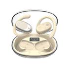 Air Conduction Bluetooth Earphones With Transparent Digital Display Case(Skin Color) - 1