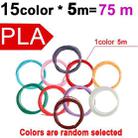 75m 15 Colors x 5m PLA 3D Printer Filament 1.75mm Multicolor Filament Bundle for 3D Pen & Crafting - 1
