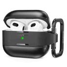 For AirPods 3 AhaStyle WG75-3 TPU Aluminum Alloy Split Scratch-Resistant Protective Case(Black) - 1