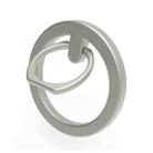 AhaStyle WG82 MagSafe Magnetic Suction Mount Zinc Alloy Ring Mount(Silver) - 1