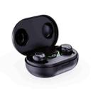 Wireless Invisible Hearing Aid With Digital Display Charging Case & Touch Control Black+Black - 1