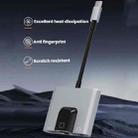 Type-C to RJ45 Network Card 3 In 1 Converter With 3.5mm Headphone Jack Ethernet Adapter - 3
