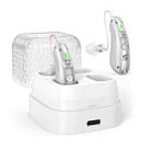 Behind-The-Ear Hearing Amplifier With Charging Case Sound Enhancer For Seniors(Sliver) - 1