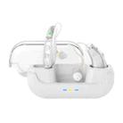 Behind-The-Ear Hearing Aids With Charging Case Smart Noise Cancelling & No Feedback Whistling(Silver) - 1