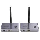 2 In 1 4K 30Hz Wireless HDMI Extender 100m Point To Point HD Video Transmitter, Transmitter+Receiver - 1
