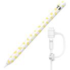 For Apple Pencil 1 AhaStyle PT93CW Silicone Protective Case(Yellow) - 1
