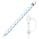 For Apple Pencil 1 AhaStyle PT93CW Silicone Protective Case(Blue) - 1