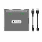 For DJI Mini 2 SE/Mini 2/Mini 4K YX Charger 2-way Battery Charging Hub(Gray) - 1