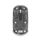 iMICE T400 4 Keys 1600DPI Dual-Mode Mouse Transparent Bluetooth Charging Wireless Silent Mice(Grey) - 1
