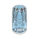 iMICE T400 4 Keys 1600DPI Dual-Mode Mouse Transparent Bluetooth Charging Wireless Silent Mice(Blue) - 1