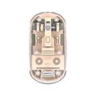 iMICE T400 4 Keys 1600DPI Dual-Mode Mouse Transparent Bluetooth Charging Wireless Silent Mice(Beige) - 1