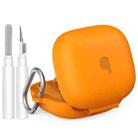 For Beats Powerbeats Pro 2 AhaStyle WG179 Silicone Integrated Protective Case With 2 Brushes(Orange) - 1