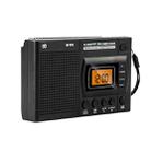 FM/AM/SW Full-Band Portable Clock LCD Clock Control Radio Player, Specifications: For EU(Black) - 1