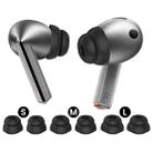 For Samsung Galaxy Buds3 Pro AhaStyle DD09 3pairs S+M+L Silicone Earbuds Earphone Protective Case With Dust Filter(Black) - 1