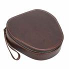 For Sony WH-1000XM6/5/4 CONTACTS FAMILY CF1220 Leather Handheld Headphone Storage Bag(Coffee) - 1