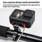 Action Camera Magnetic Quick Release Bike Mount, For GoPro HERO13 Black /12 Black /11 Black/10 Black/9 Black/8 Black, Spec: 180 Degree Adjustable - 2