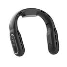 Outdoor Digital Display Folding Silent Neck-Mounted Bladeless Fan(Black) - 1