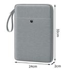 13 inch BUBM BM01541006  Tablet Bag Handheld Waterproof Shockproof Protective Case Tablet Storage Bag(Grey) - 2