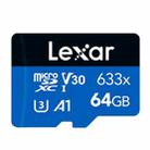 Lexar 633x 64GB High-speed Driving Recorder Dedicated Mobile Phone Memory Card DVR TF Card - 1