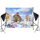 2.1m x 1.5m Candy House Lollipop 3D Children's Birthday Party Photography Background Cloth - 1