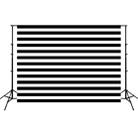 2.1m x 1.5m Black Striped Children Birthday Party Cartoon Photography Background Cloth - 1