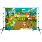 2.1m x 1.5m Dinosaur World Cartoon Photo Shoot Scene Photography Background Cloth(W100) - 1