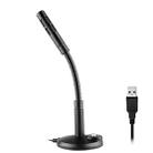 USB Condenser Microphone with Cable for Computer PC Desktop Laptop Notebook Cable Recording Gaming Podcasting, Color:Black - 1